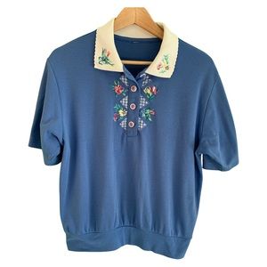 Vintage Cottage Granny Polo